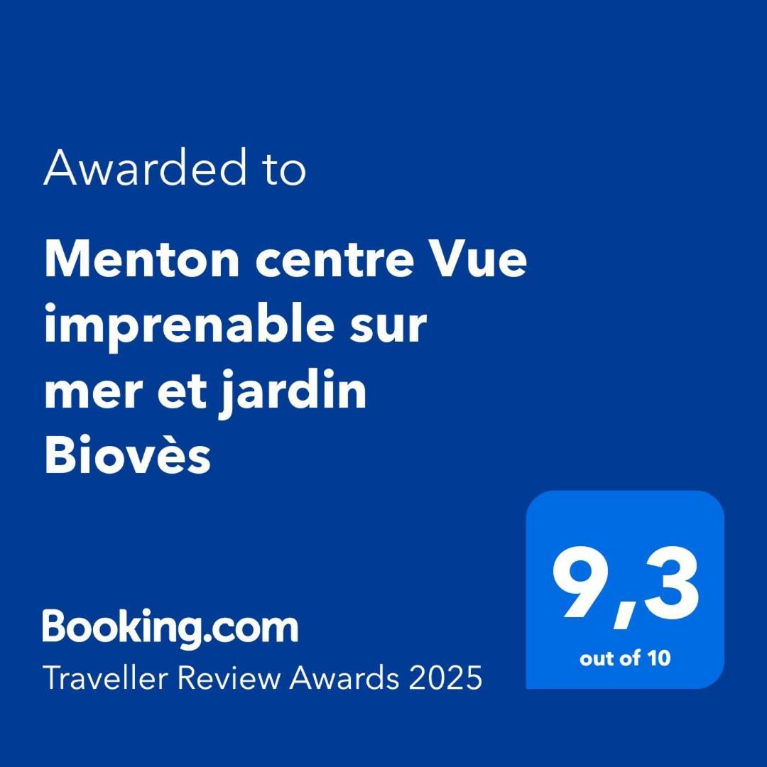 Menton Centre Vue Imprenable Sur Mer Et Jardin Bioves ภายนอก รูปภาพ